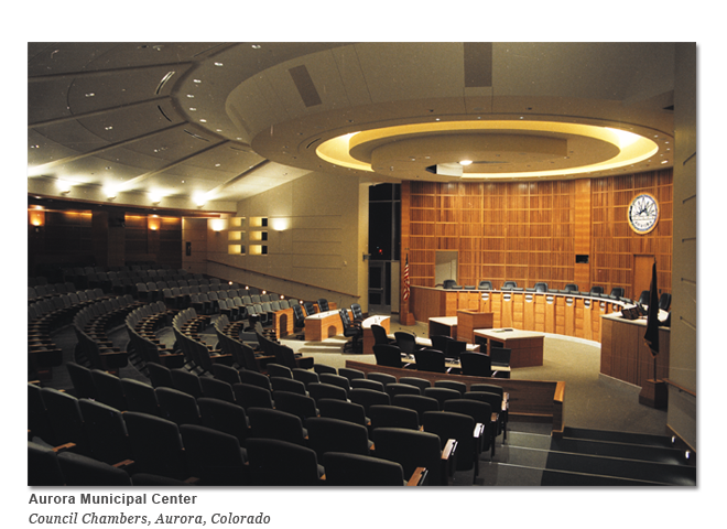 Aurora Municipal Center Council Chambers, Denver, Colorado